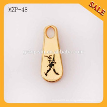 MZP48 Alibaba China prendas de vestir de moda accesorios decorativos metal tirador de cremallera